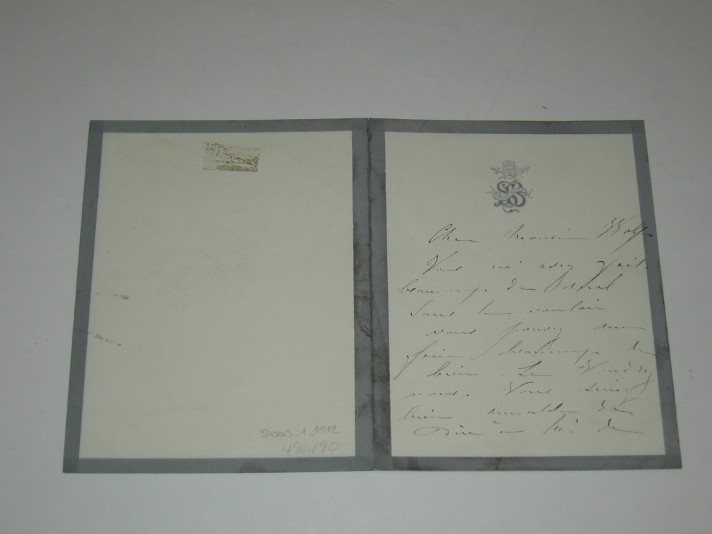 Lettre à Albert Wolff