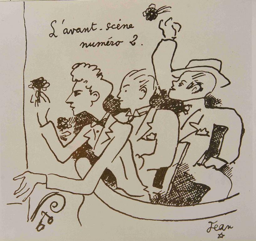 " L'avant-scène numéro 2", illustration pour Portraits-souvenir