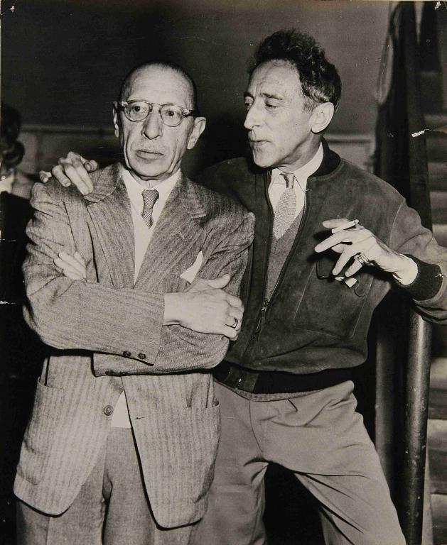 Jean Cocteau et Igor Stravinsky
