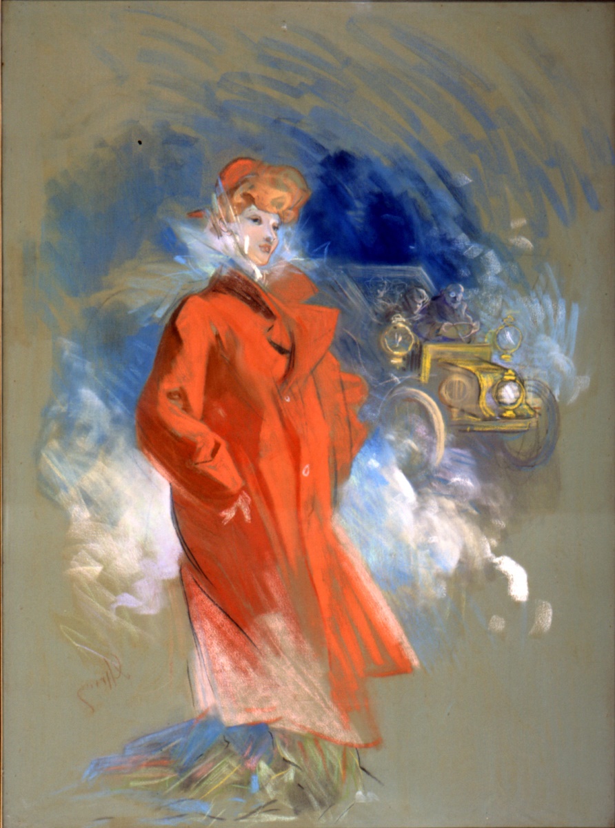 Elégante à l'automobile