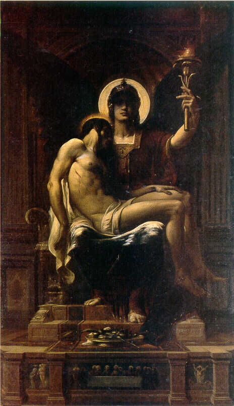 La Foi gardant le corps de Jésus