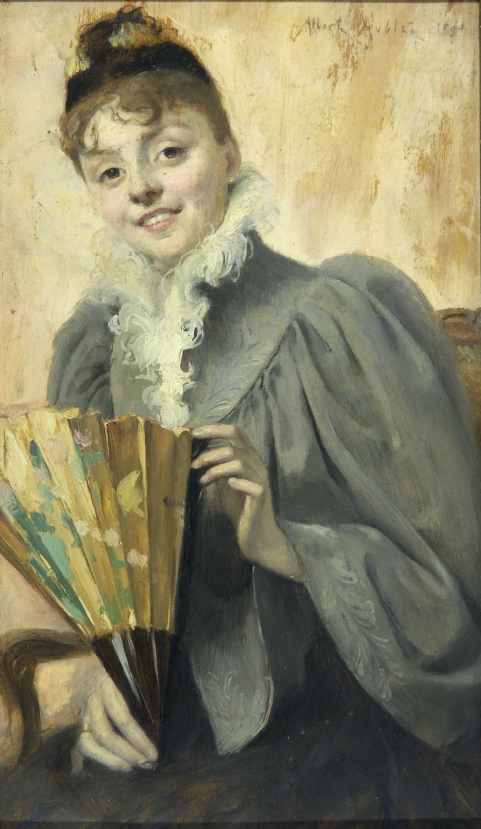 La dame à l'éventail