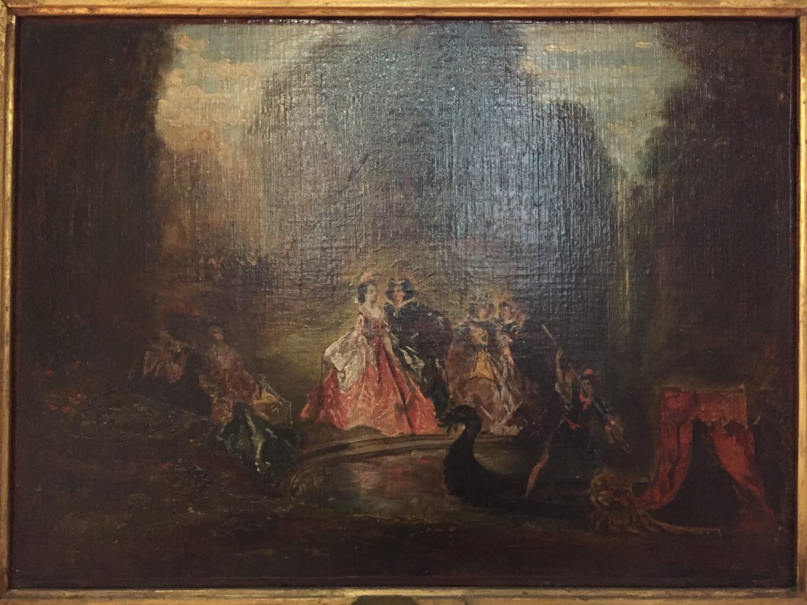 Fête vénitienne dans un parc