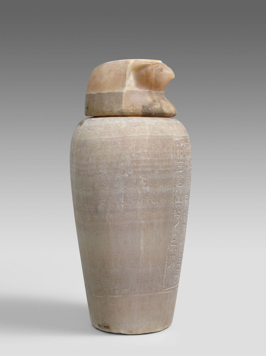 Vase canope au nom du prêtre Néferka (titre inscrit)