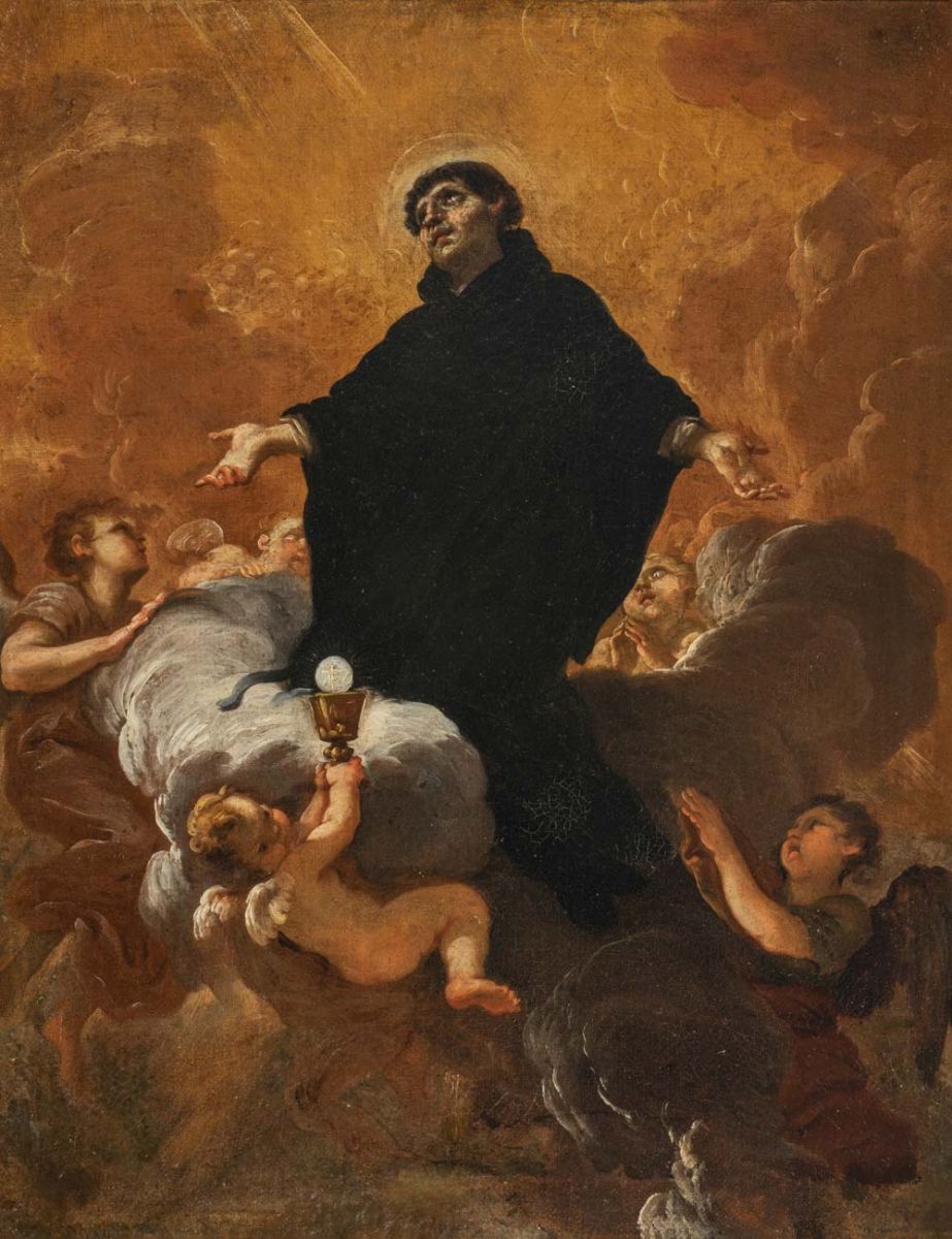 Bozzetto pour l'apothéose d'un saint ; Apothéose d'un saint religieux