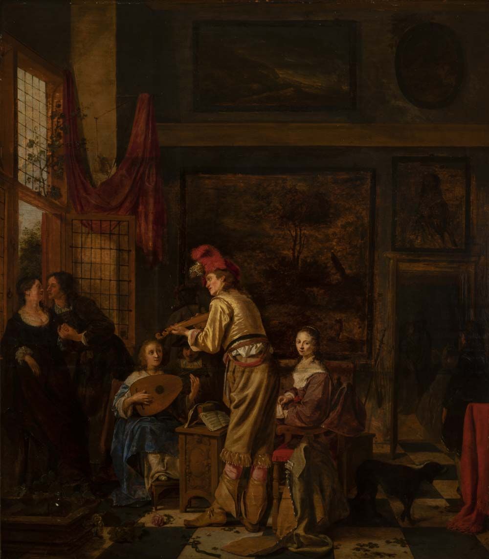 Le Concert au joueur de pochette (titre factice)