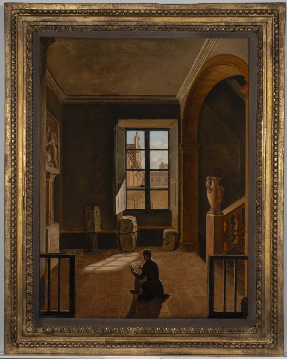Artiste à l’intérieur du musée Granet