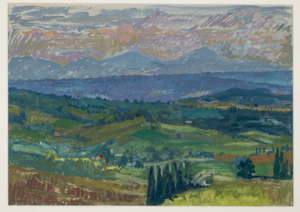 Étude préalable du grand panorama à Forcalquier