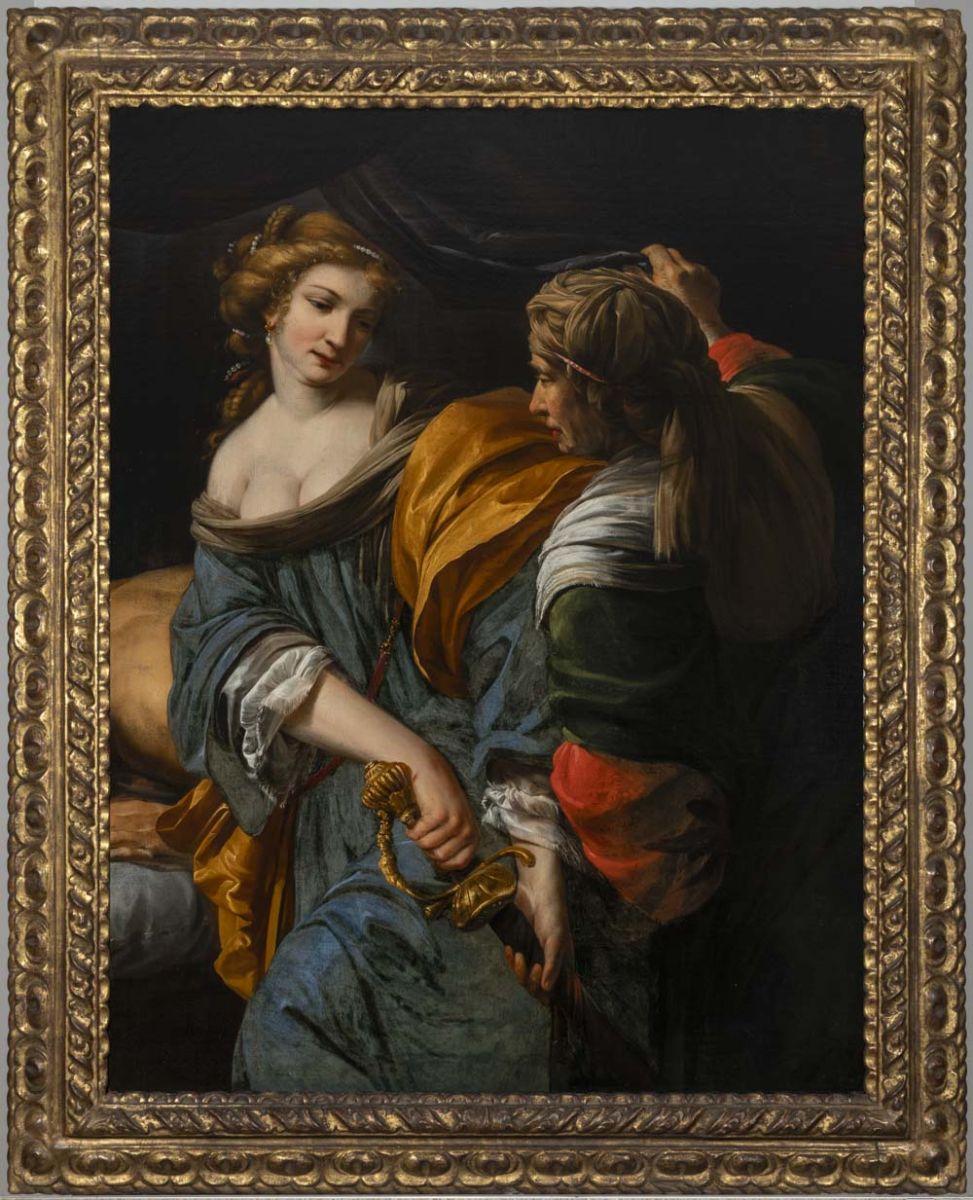 Judith se préparant à trancher la tête d’Holopherne