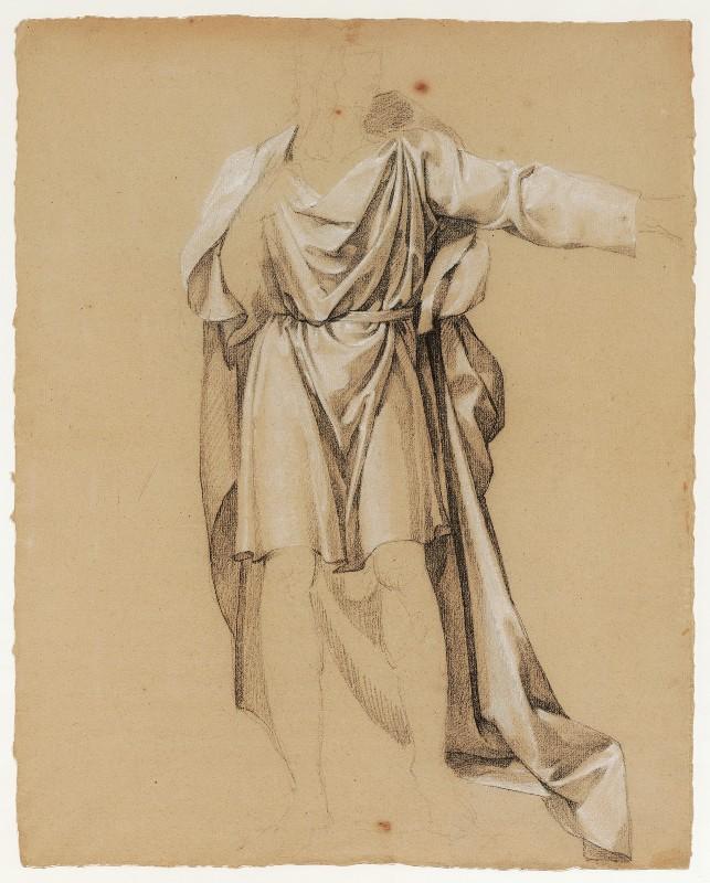 Daniel faisant arrêter les vieillards accusateurs de la chaste SUZANNE, Etude de draperie