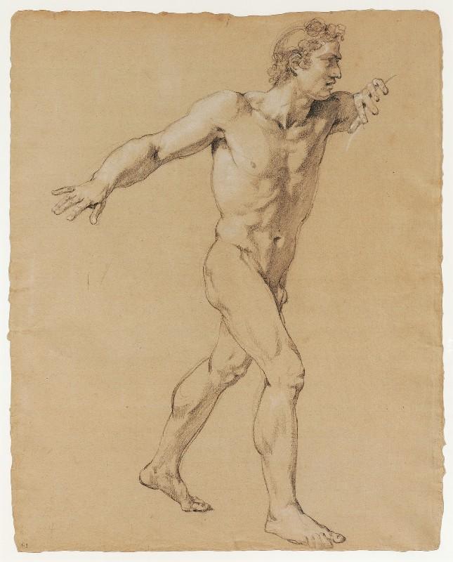 Daniel faisant arrêter les vieillards accusateurs de la chaste Suzanne, Etude de nu