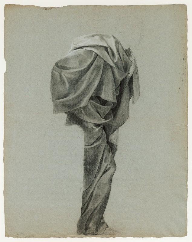 Daniel faisant arrêter les vieillards accusateurs de la chaste Suzanne, Etude de draperie