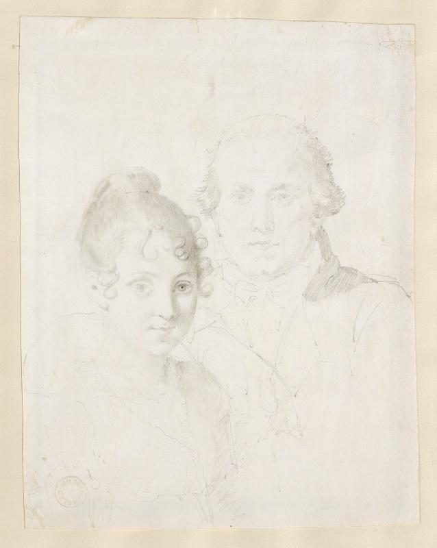 Deux portraits : homme et femme