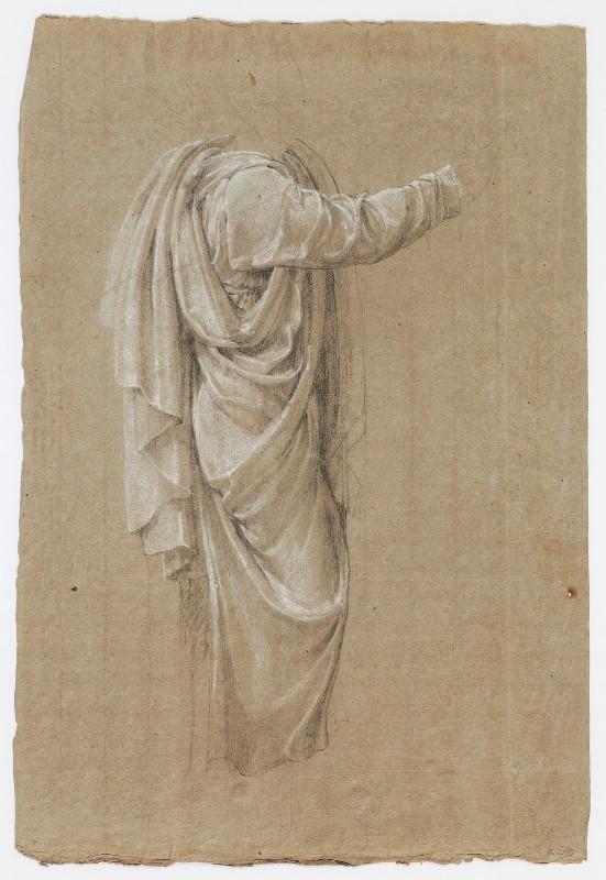 La prédication de saint Paul devant l'aréopage, Etude de draperie