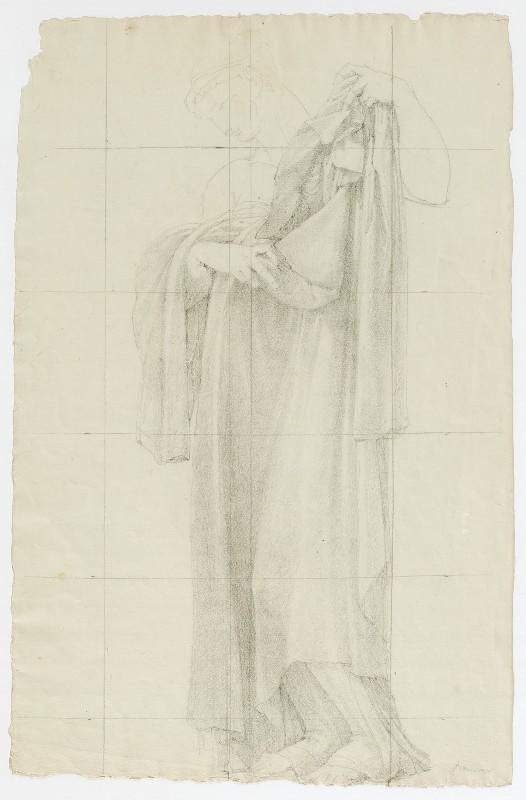 Le baptême de saint Paul, Etude de draperie