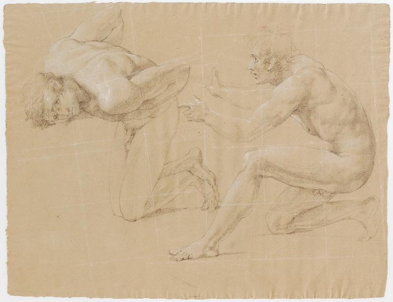 La décollation de saint Paul, Etudes de nus