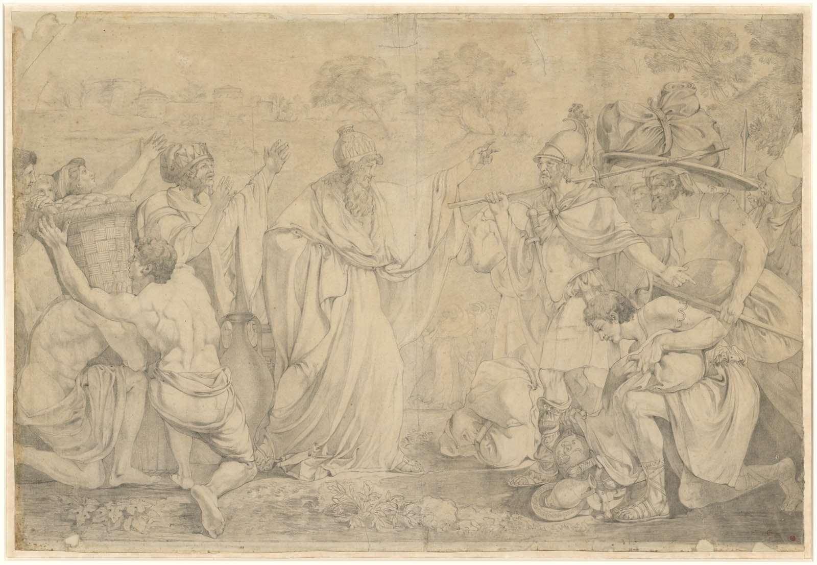 Abraham et Melchisédech ; Scène biblique