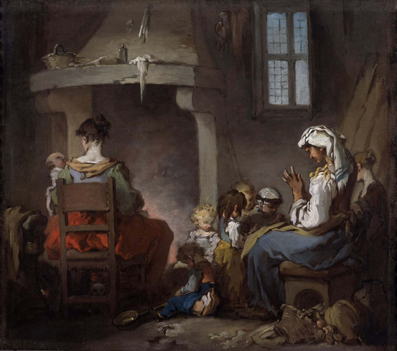 L'Âtre ; Intérieur de cuisine