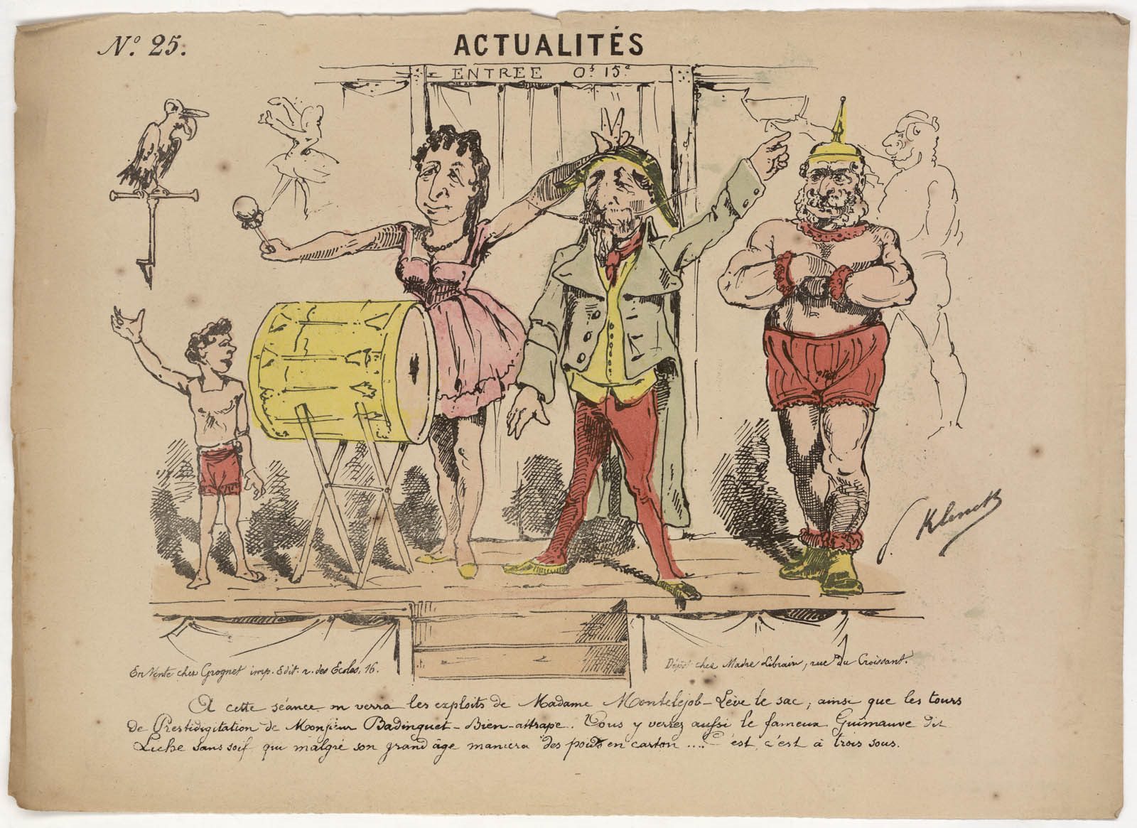A cette séance on verra les exploits de Madame Montelejob...