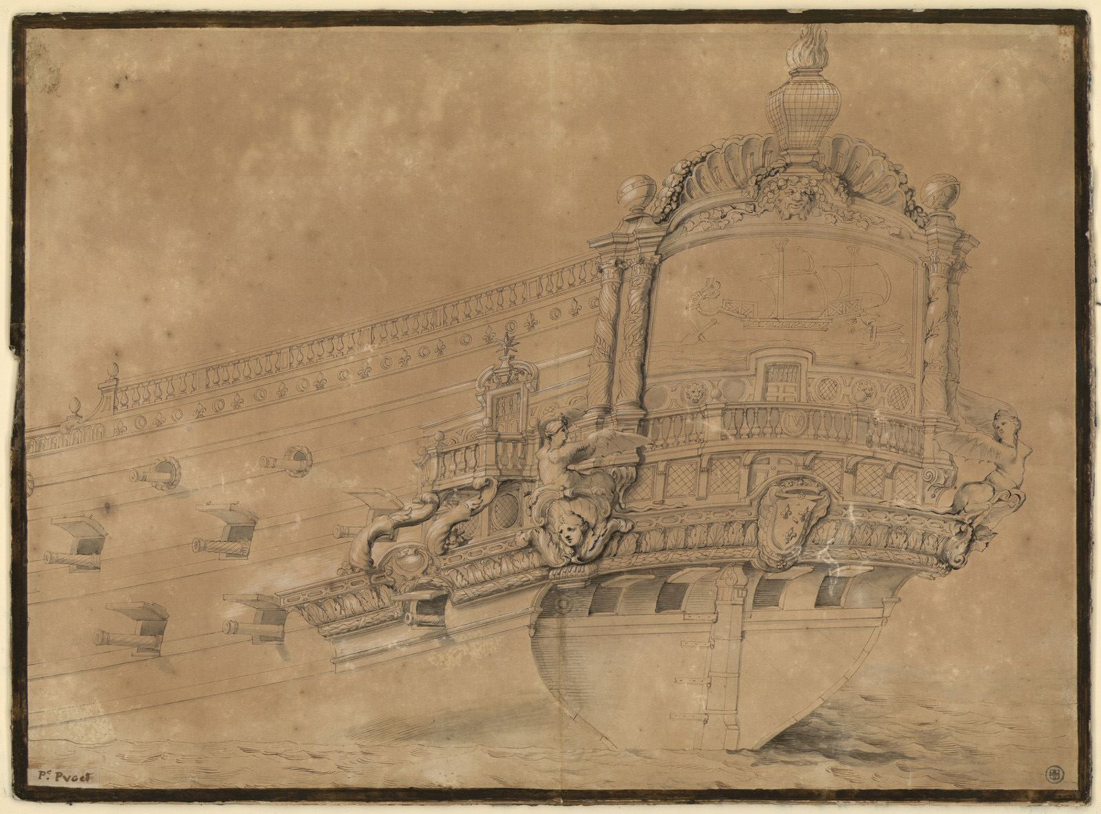 Arrière du vaisseau "Le Paris"