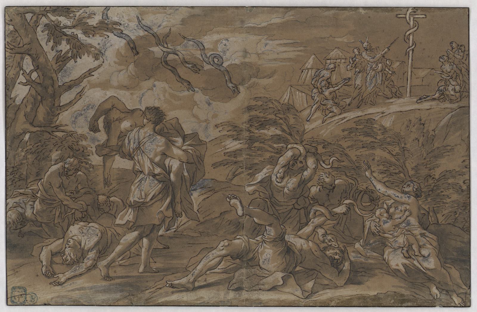 Moïse sur le Sinaï et les serpents