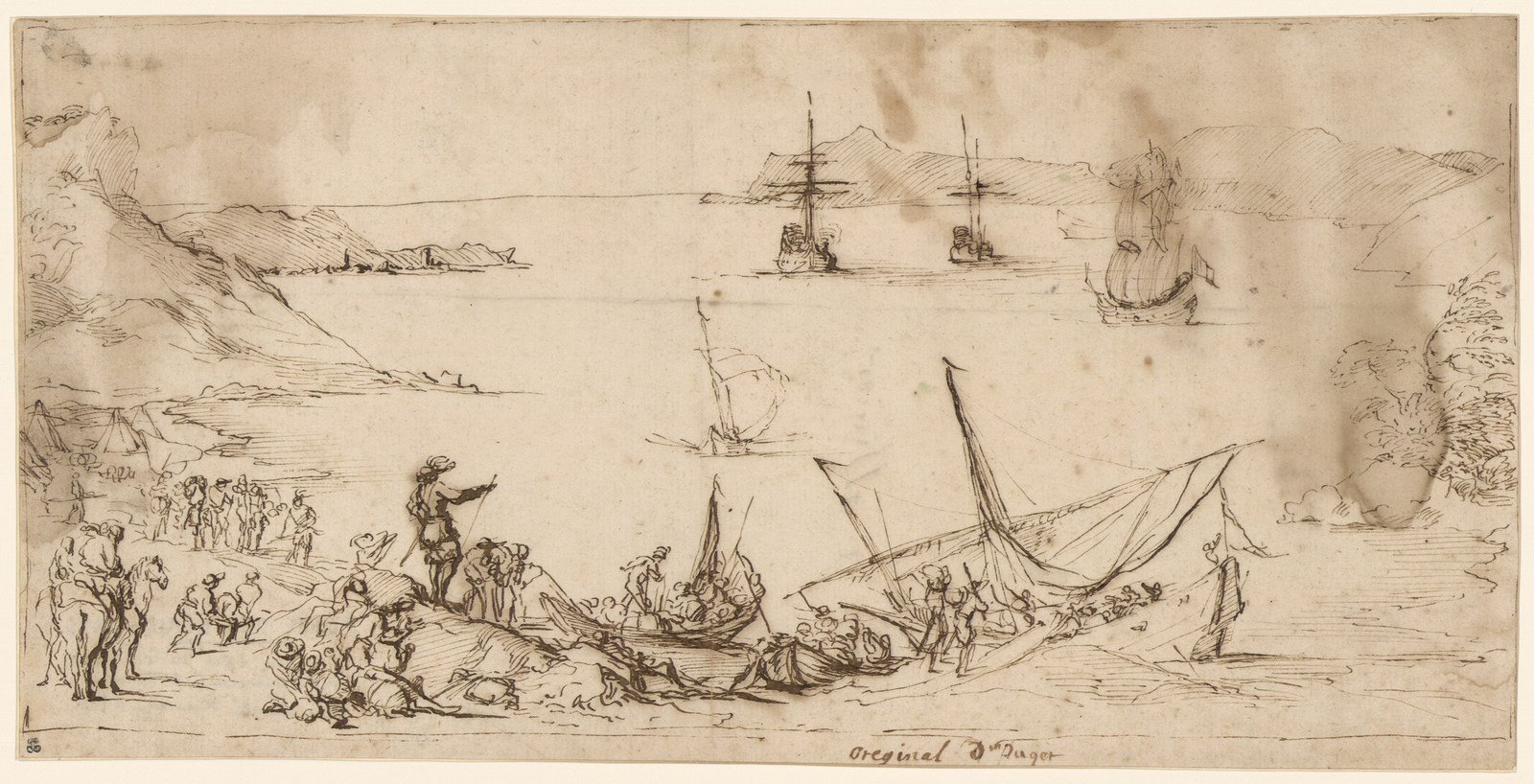 Embarquement de troupes en rade de la Ciotat