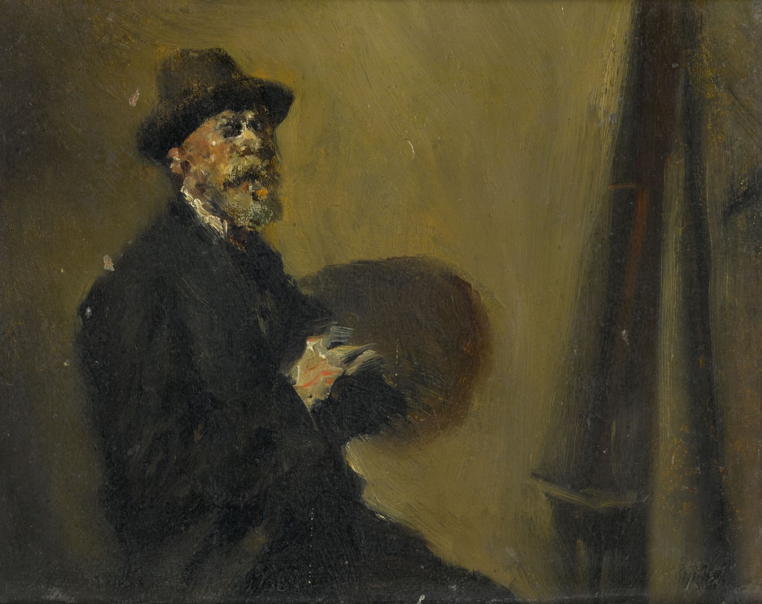 Autoportrait au chevalet ; Portrait de Stanislas Torrents