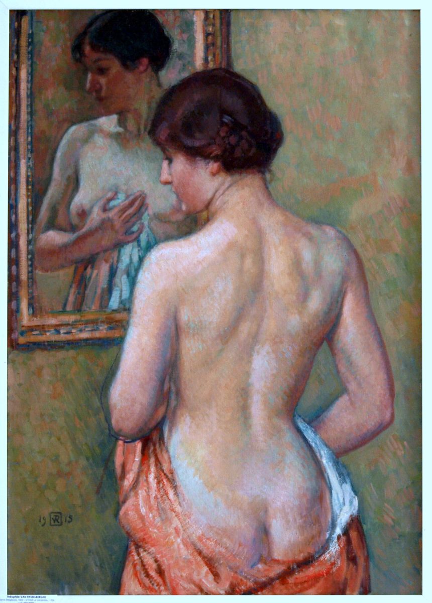La Toilette, Académie de femme au miroir