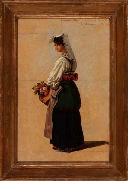 Jeune fille de Sessa, province de terre de labours