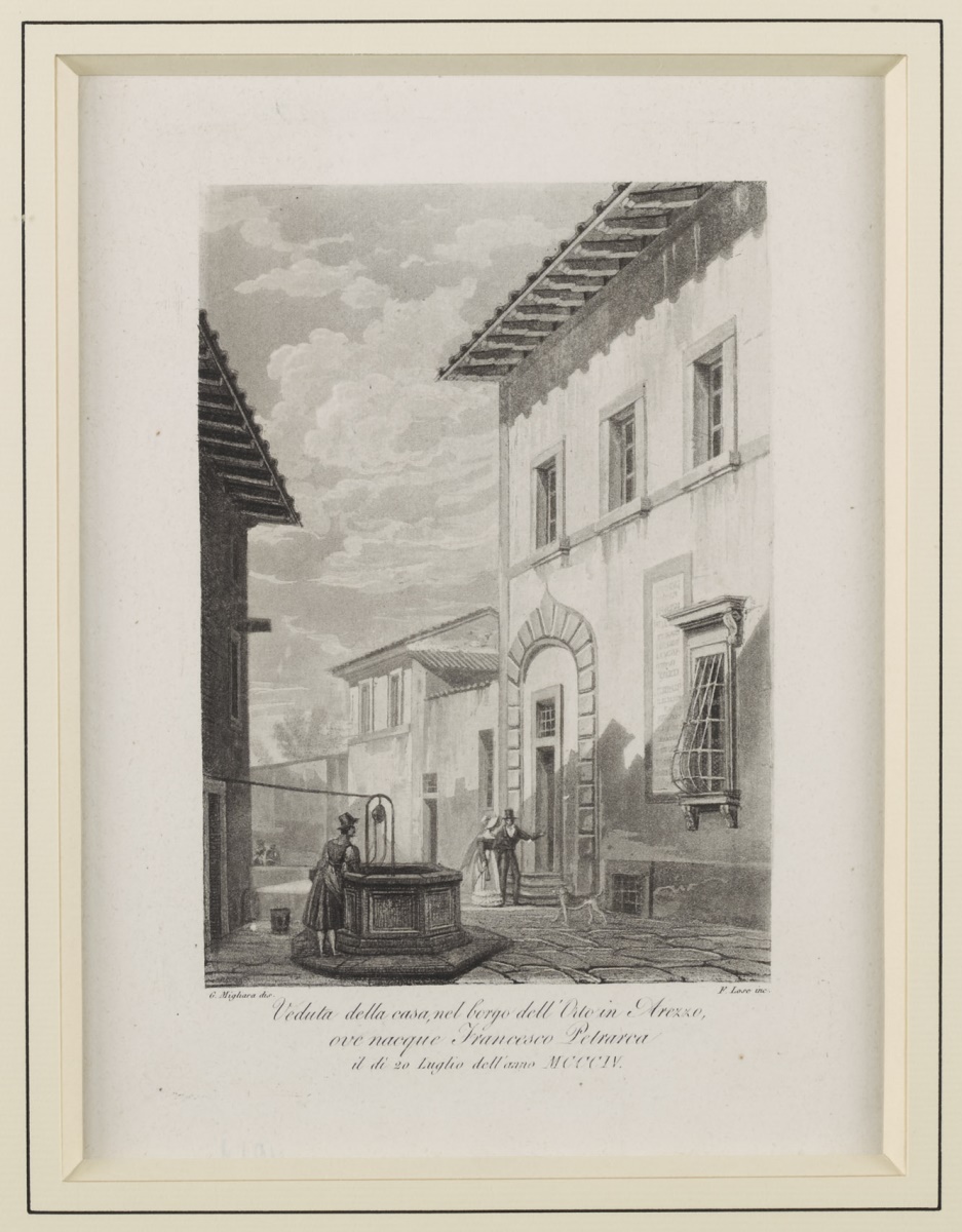 Veduta della casa, nel borgo dell'Orto in Arezzo