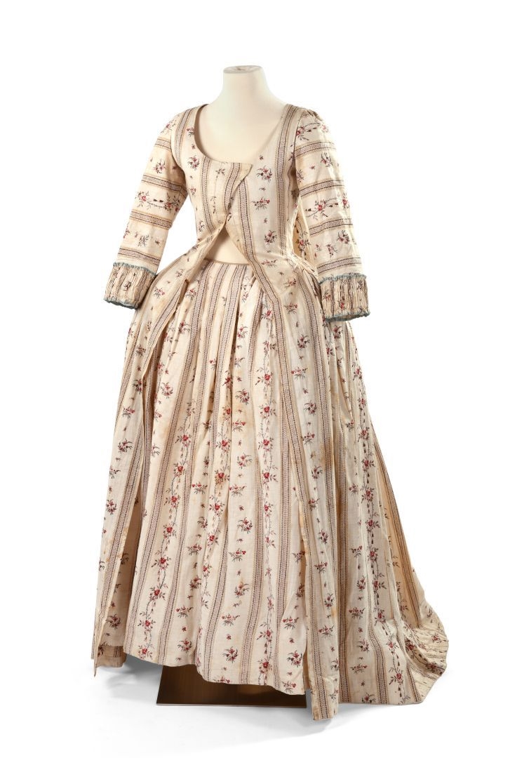 Robe à la française en indienne