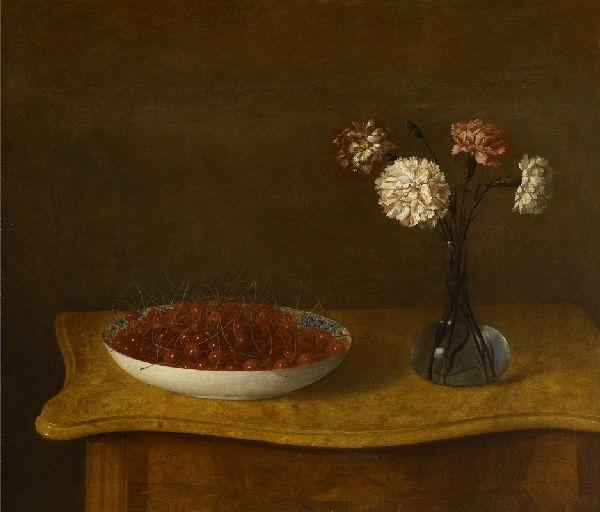 Nature morte au compotier de cerises