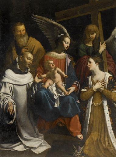 Vierge à l'Enfant avec saint Joseph, saint Bruno et sainte Hélène
