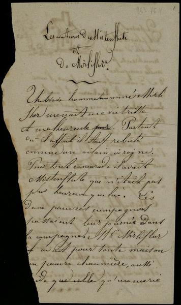 Les Aventures de Mistenflute et de Mirliflor