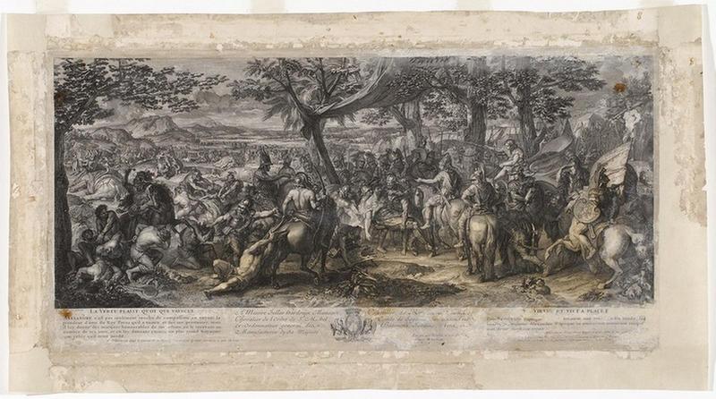 Histoire d'Alexandre ; La Vertu plaît quoique vaincue ; Porus blessé est conduit devant Alexandre