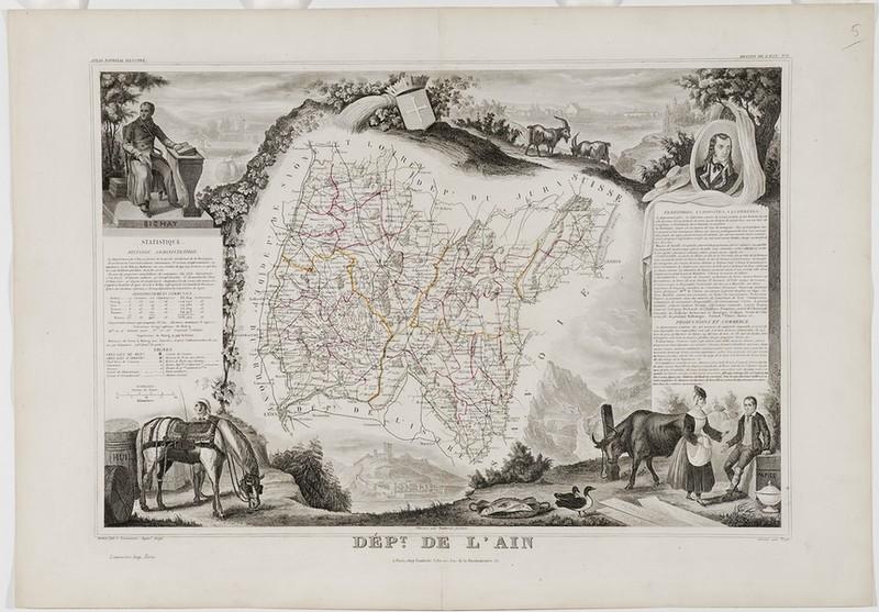 Carte du Département de l'Ain
