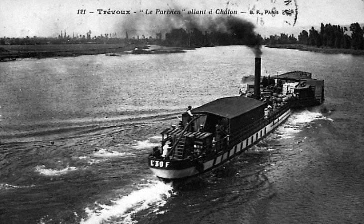 Trévoux (Ain) : 'Le Parisien' allant à Châlon