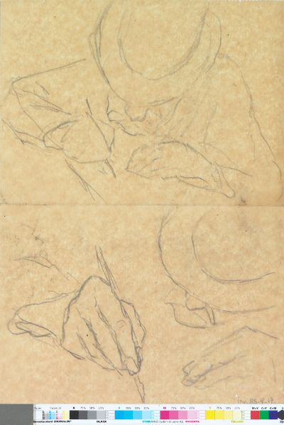 Deux études d'homme
