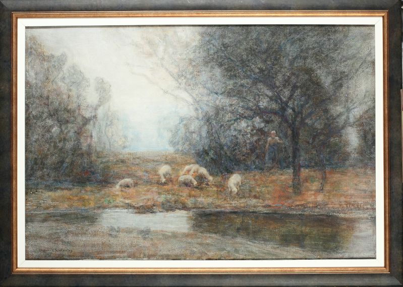 Bergère et son troupeau