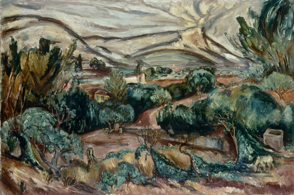 Paysage de Provence (le Coudon aux environs de Toulon) ; Environs de Toulon (Titre attribué)