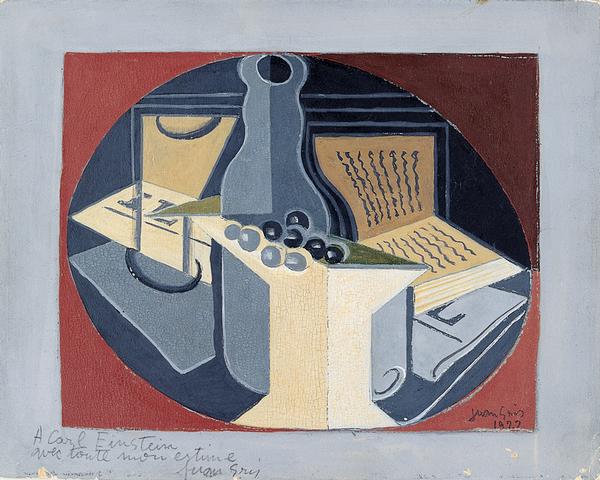 Nature morte à la bouteille ; Raisins, carafe et livre (Ancien titre)