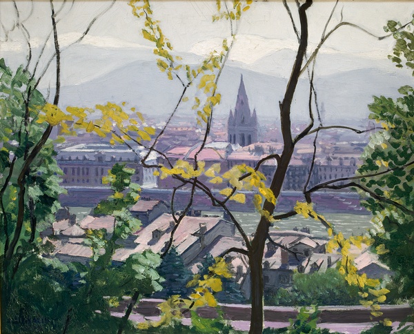 Les quais de l'Isère vus de la montée du Rabot