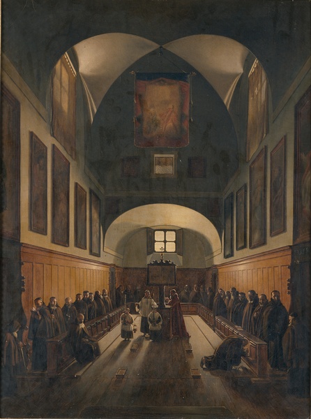 Choeur de la chapelle des Capucins place de Barberini à Rome