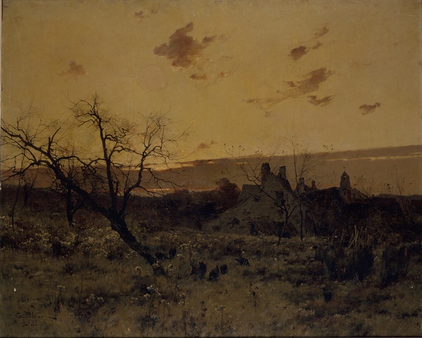 Le soir près de la ferme