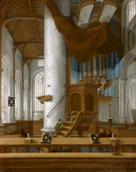 Intérieur de l'église Saint-Laurent de Rotterdam