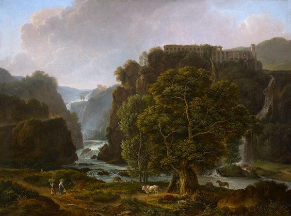 Paysage, vue des Cascatelles de Tivoli