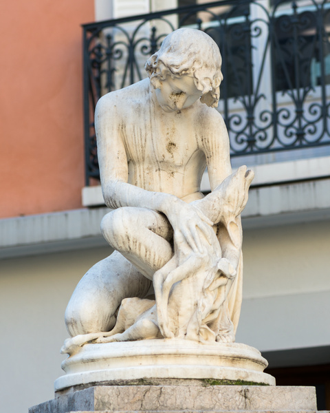 Le Berger Cyparisse tenant son faon qu'il vient de tuer par mégarde