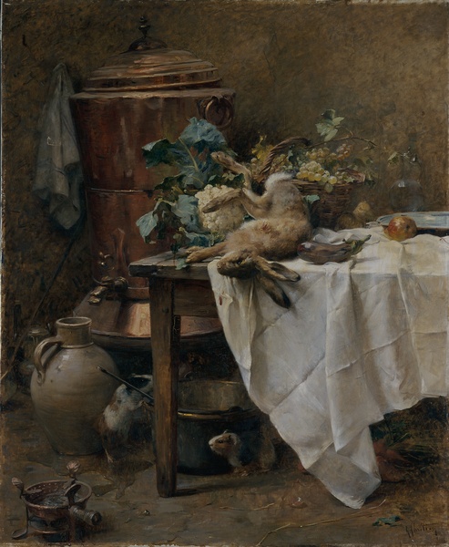 Coin d'office; nature morte