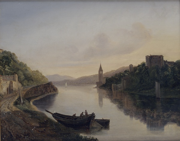 Vue de l'Ile Barbe à Lyon