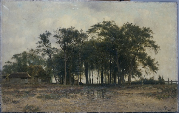 Ferme, sous-bois en Hollande